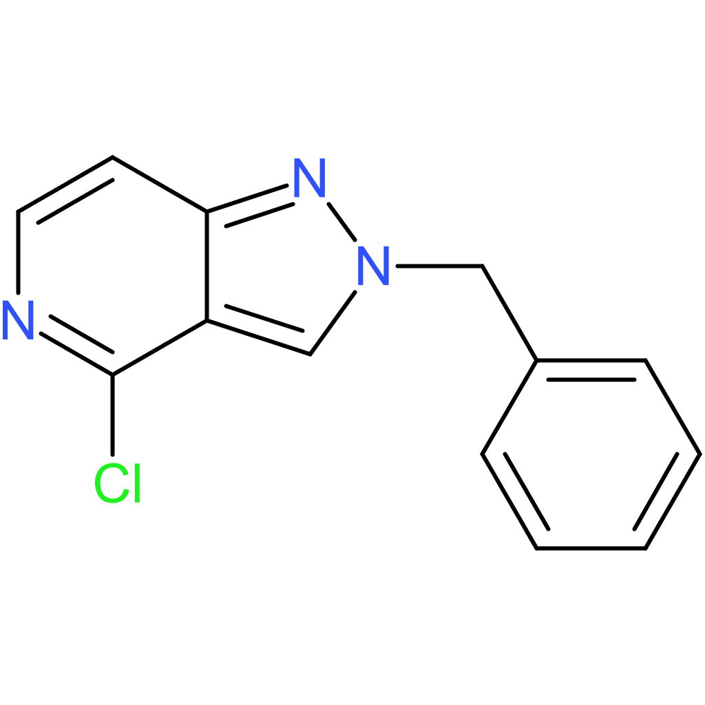 2-benzyl-4-chloro-2H-pyrazolo[4,3-c]pyridine