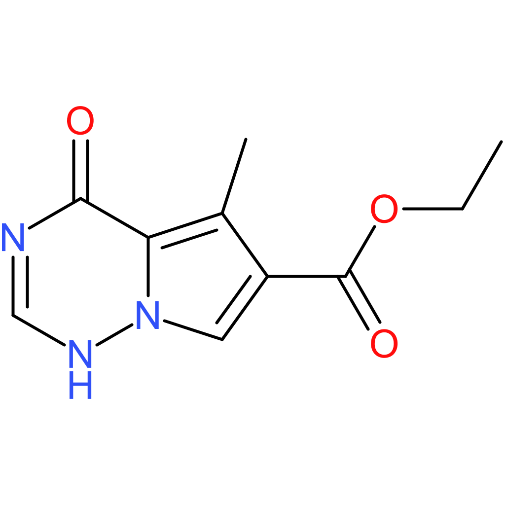 ethyl 5-methyl-4-oxo-3H,4H-pyrrolo[2,1-f][1,2,4]triazine-6-carboxylate