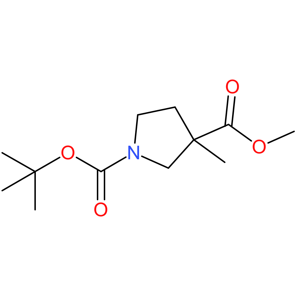 1-tert-butyl 3-methyl 3-methylpyrrolidine-1,3-dicarboxylate