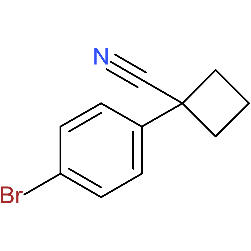 1-(4-bromophenyl)cyclobutane-1-carbonitrile