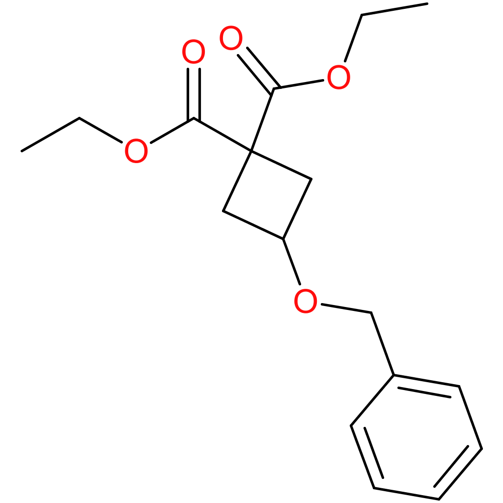 1,1-diethyl 3-(benzyloxy)cyclobutane-1,1-dicarboxylate