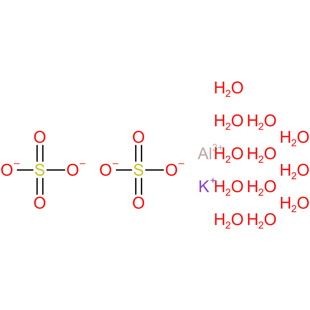 Aluminium potassium sulfate dodecahydrate