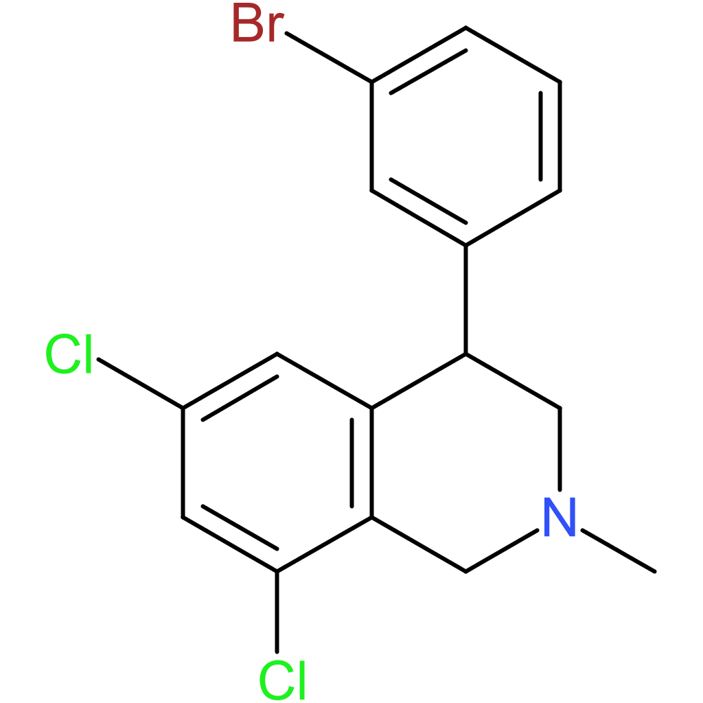 4-(3-bromophenyl)-6,8-dichloro-2-methyl-1,2,3,4-tetrahydroisoquinoline