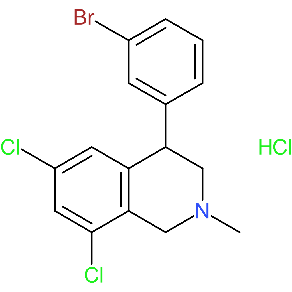 4-(3-bromophenyl)-6,8-dichloro-2-methyl-1,2,3,4-tetrahydroisoquinoline hydrochloride