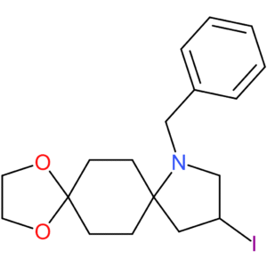 9-benzyl-11-iodo-1,4-dioxa-9-azadispiro[4.2.48.25]tetradecane