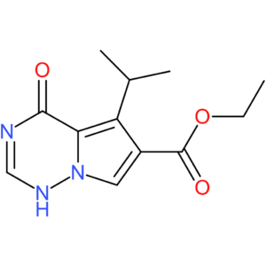 ethyl 4-oxo-5-(propan-2-yl)-3H,4H-pyrrolo[2,1-f][1,2,4]triazine-6-carboxylate
