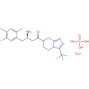 (R)-3-amino-1-(3-(trifluoromethyl)-5,6-dihydro-[1,2,4]triazolo[4,3-a]pyrazin-7(8H)-yl)-4-(2,4,5-trifluorophenyl)butan-1-one phosphate hydrate