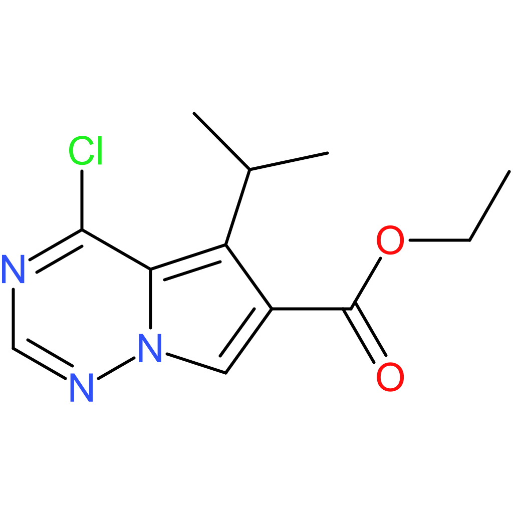 ethyl 4-chloro-5-(propan-2-yl)pyrrolo[2,1-f][1,2,4]triazine-6-carboxylate