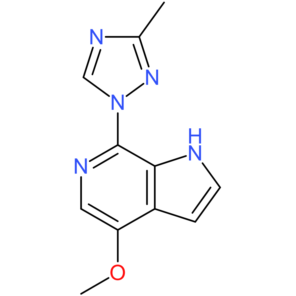 1-{4-methoxy-1H-pyrrolo[2,3-c]pyridin-7-yl}-3-methyl-1H-1,2,4-triazole