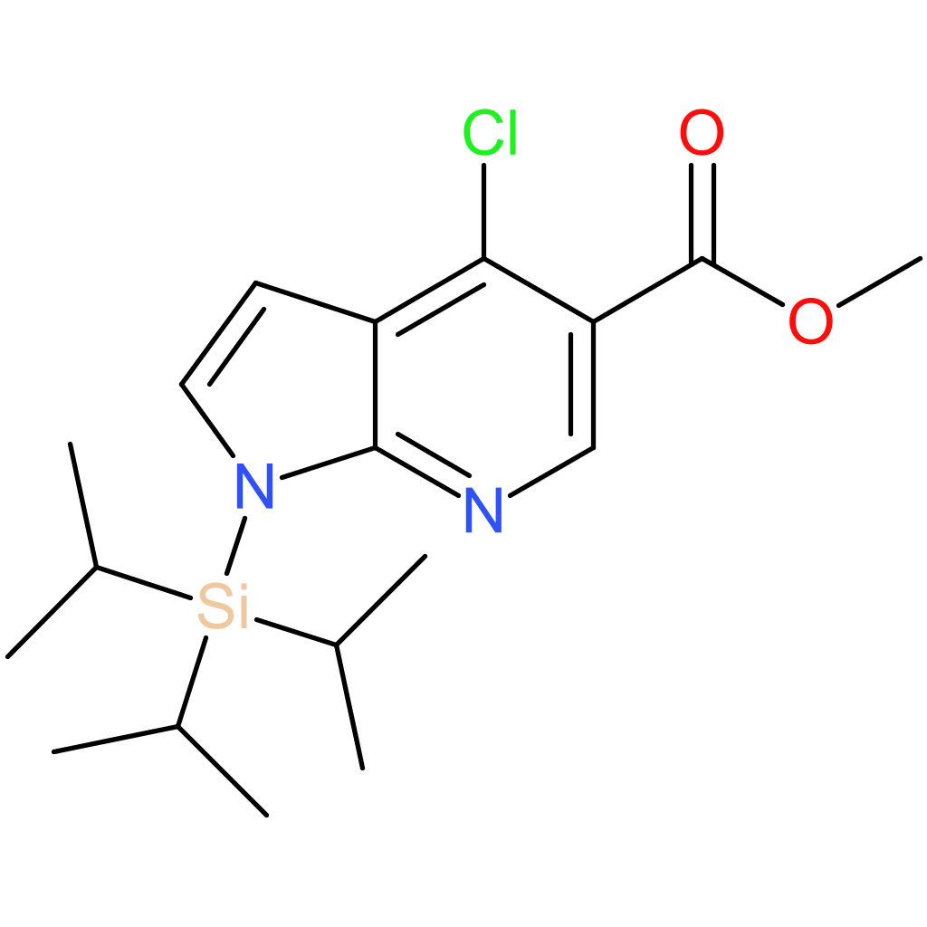 methyl 4-chloro-1-[tris(propan-2-yl)silyl]-1H-pyrrolo[2,3-b]pyridine-5-carboxylate