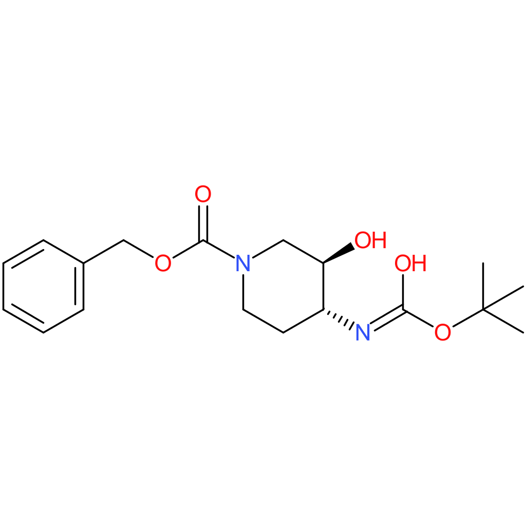 benzyl trans-4-((tert-butoxycarbonyl)amino)-3-hydroxypiperidine-1-carboxylate
