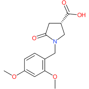 (3S)-1-[(2,4-dimethoxyphenyl)methyl]-5-oxopyrrolidine-3-carboxylic acid
