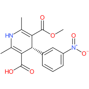 (4R)-5-(methoxycarbonyl)-2,6-dimethyl-4-(3-nitrophenyl)-1,4-dihydropyridine-3-carboxylic acid