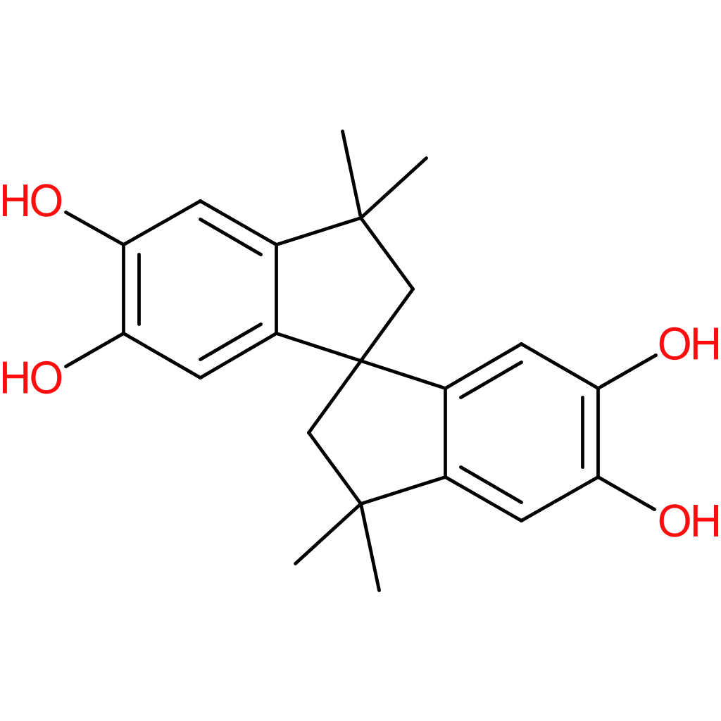 5,5,6,6-Tetrahydroxy-3,3,3,3-tetramethyl-1,1-spirobisindane(NMR)