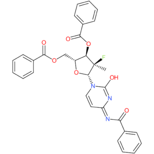 [(2R,3R,4R,5R)-5-(4-benzamido-2-oxo-1,2-dihydropyrimidin-1-yl)-3-(benzoyloxy)-4-fluoro-4-methyloxolan-2-yl]methyl benzoate