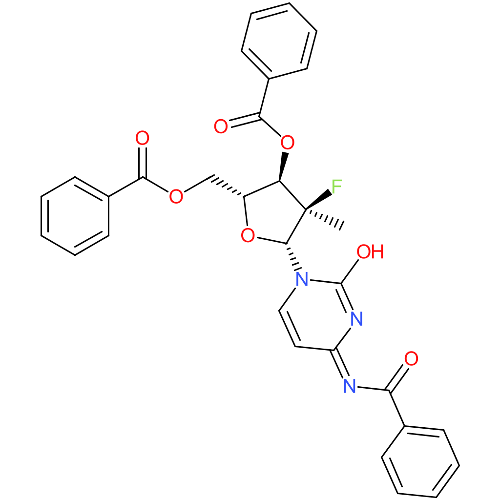 [(2R,3R,4R,5R)-5-(4-benzamido-2-oxo-1,2-dihydropyrimidin-1-yl)-3-(benzoyloxy)-4-fluoro-4-methyloxolan-2-yl]methyl benzoate