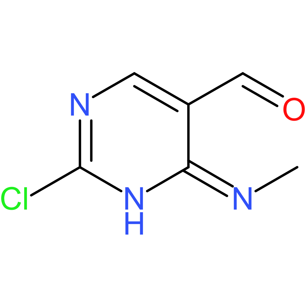 5-pyrimidinecarboxaldehyde, 2-chloro-4-(methylamino)-
