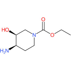 cis-4-amino-3-hydoxy-1-piperidinecarboxylic acid ethyl ester