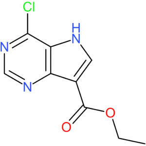 ethyl 4-chloro-5H-pyrrolo[3,2-d]pyrimidine-7-carboxylate