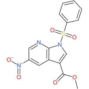 methyl 1-(benzenesulfonyl)-5-nitro-1H-pyrrolo[2,3-b]pyridine-3-carboxylate