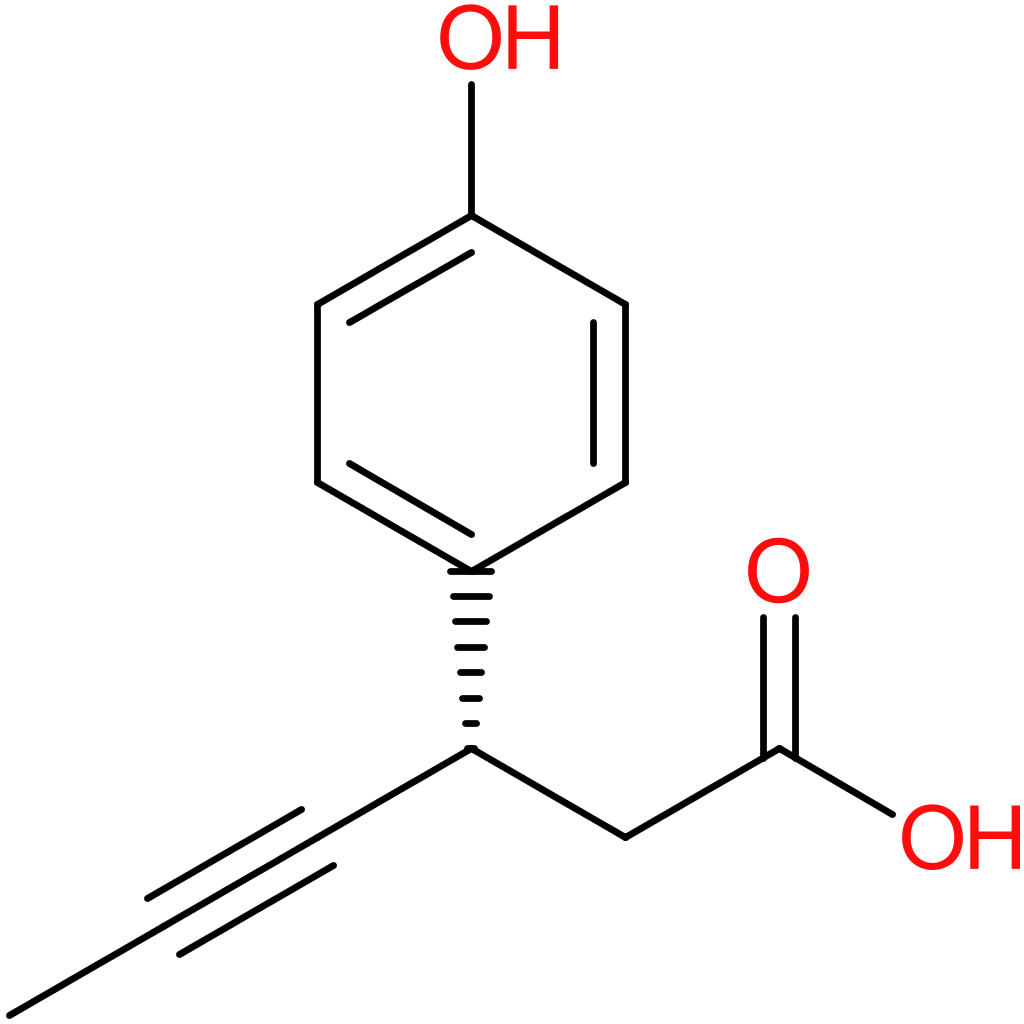 (3S)-3-(4-hydroxyphenyl)hex-4-ynoic acid