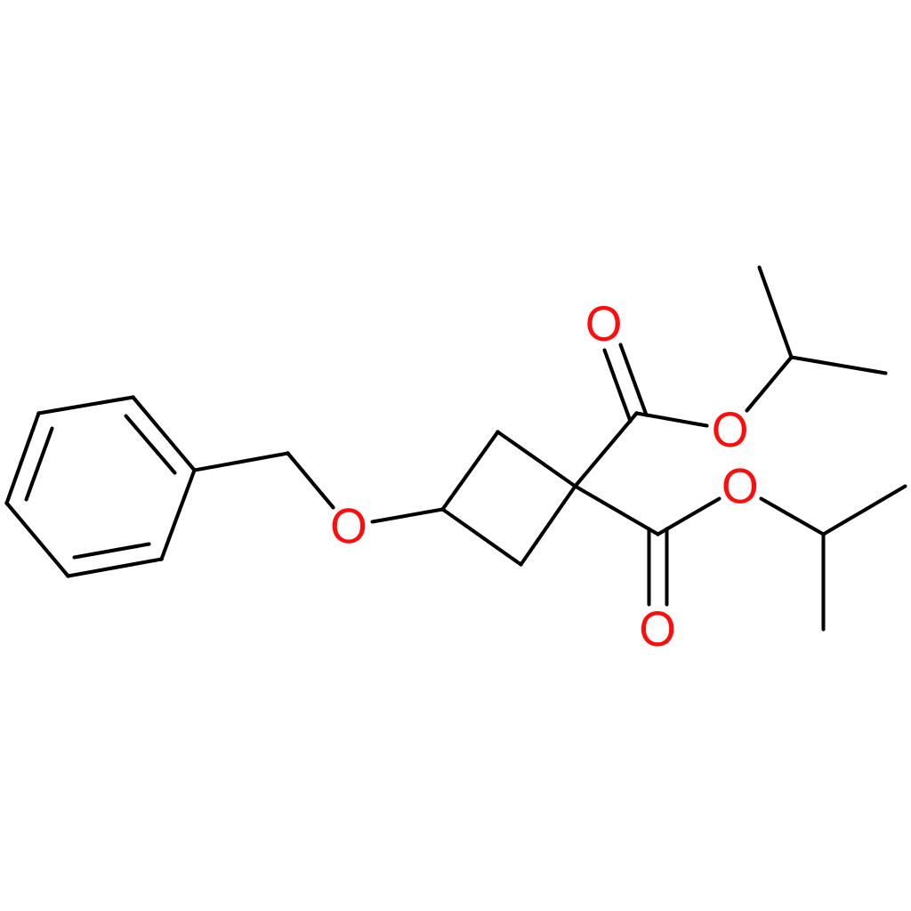 1,1-bis(propan-2-yl) 3-(benzyloxy)cyclobutane-1,1-dicarboxylate