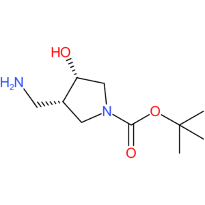 tert-butyl cis-3-(aminomethyl)-4-hydroxypyrrolidine-1-carboxylate