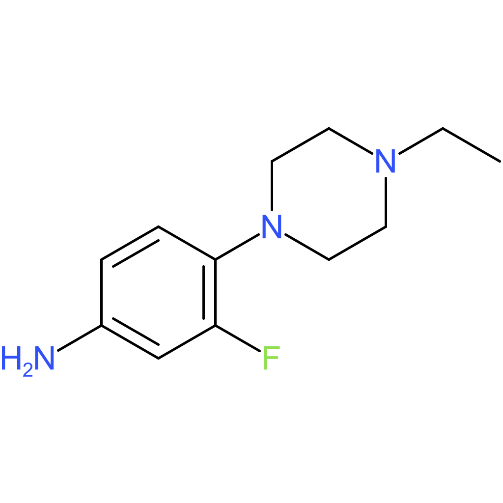 4-(4-ethyl-1-piperazinyl)-3-fluoro-benzenamine