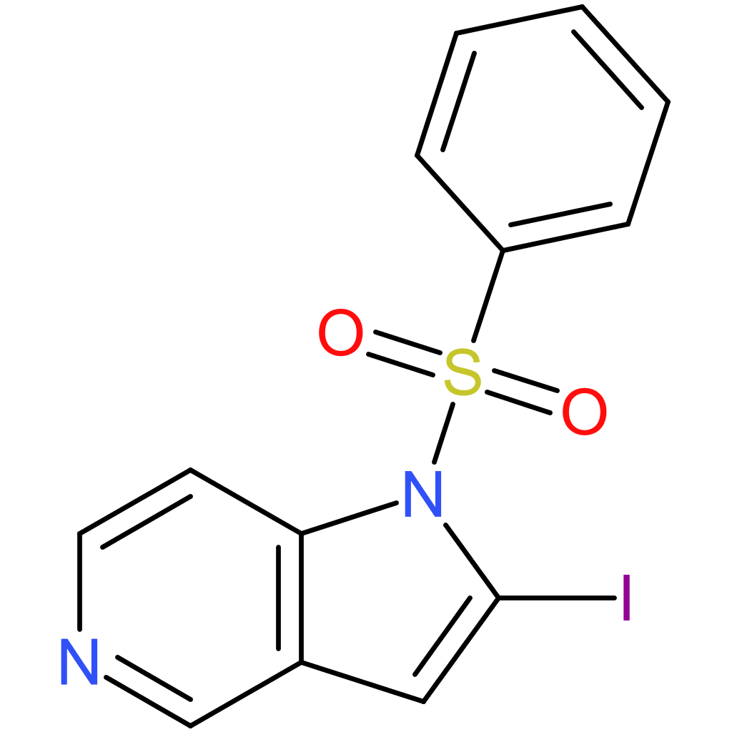 1-(benzenesulfonyl)-2-iodo-1H-pyrrolo[3,2-c]pyridine