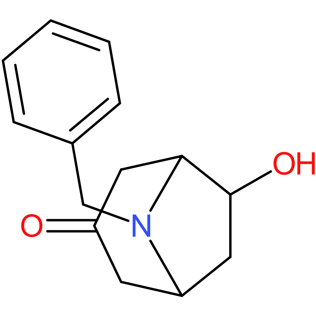 8-azabicyclo[3.2.1]octan-3-one, 6-hydroxy-8-(phenylmethyl)-