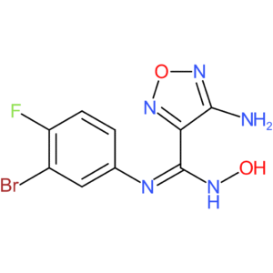 (Z)-4-amino-N-(3-bromo-4-fluorophenyl)-N-hydroxy-1,2,5-oxadiazole-3-carboximidamide
