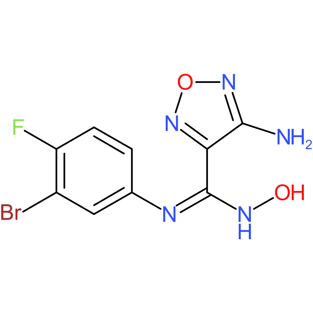 (Z)-4-amino-N-(3-bromo-4-fluorophenyl)-N-hydroxy-1,2,5-oxadiazole-3-carboximidamide