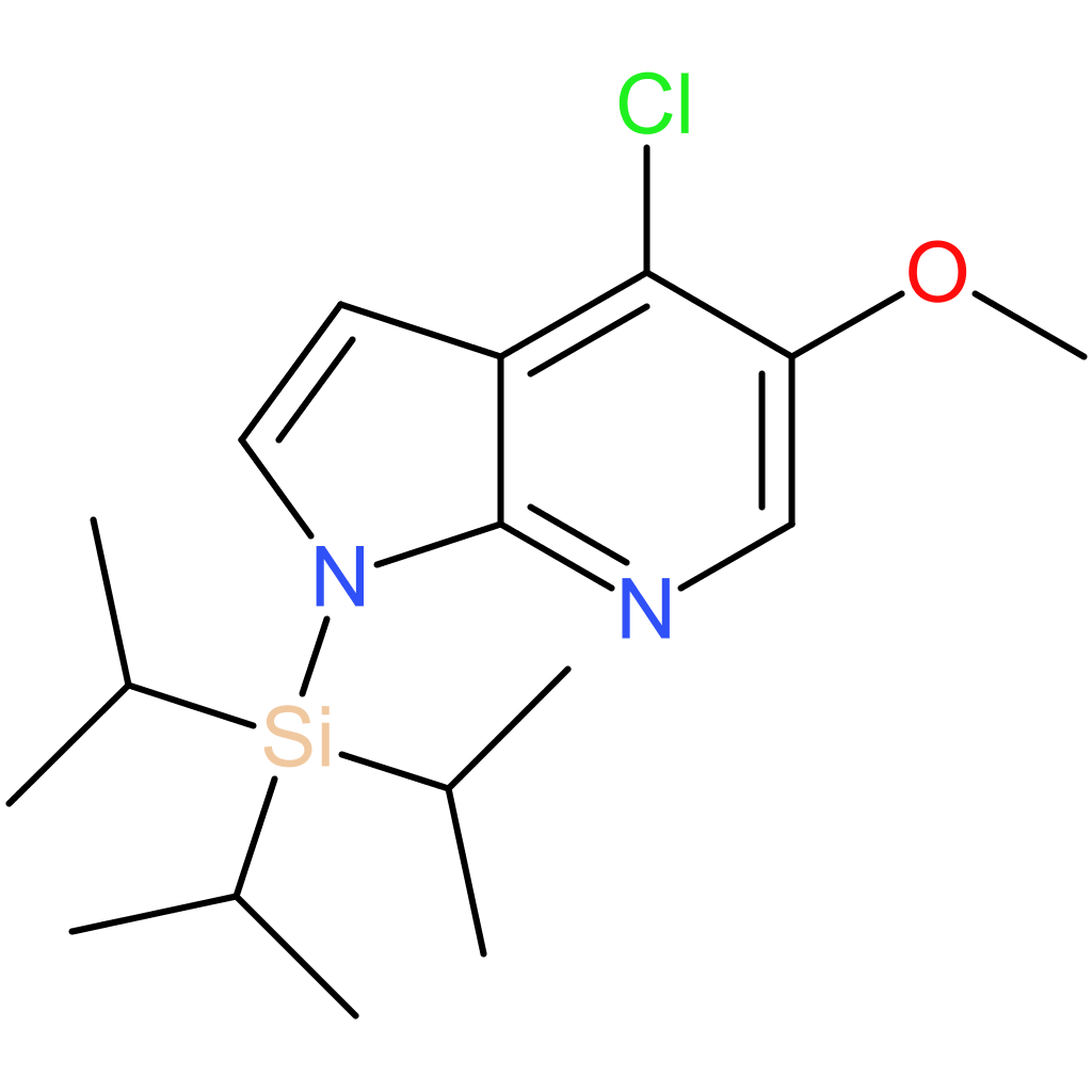 4-chloro-5-methoxy-1-[tris(propan-2-yl)silyl]-1H-pyrrolo[2,3-b]pyridine