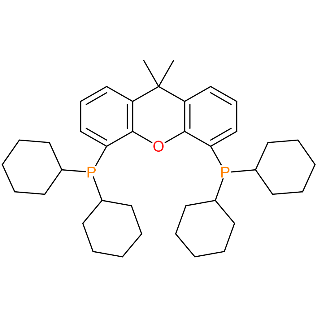 4,5-Bis(dicyclohexylphosphino)-9,10a-dihydro- 9,9-dimethyl-8aH-xanthene