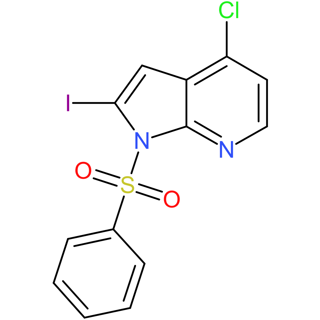 1-(benzenesulfonyl)-4-chloro-2-iodo-1H-pyrrolo[2,3-b]pyridine