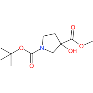 1-tert-butyl 3-methyl 3-hydroxypyrrolidine-1,3-dicarboxylate