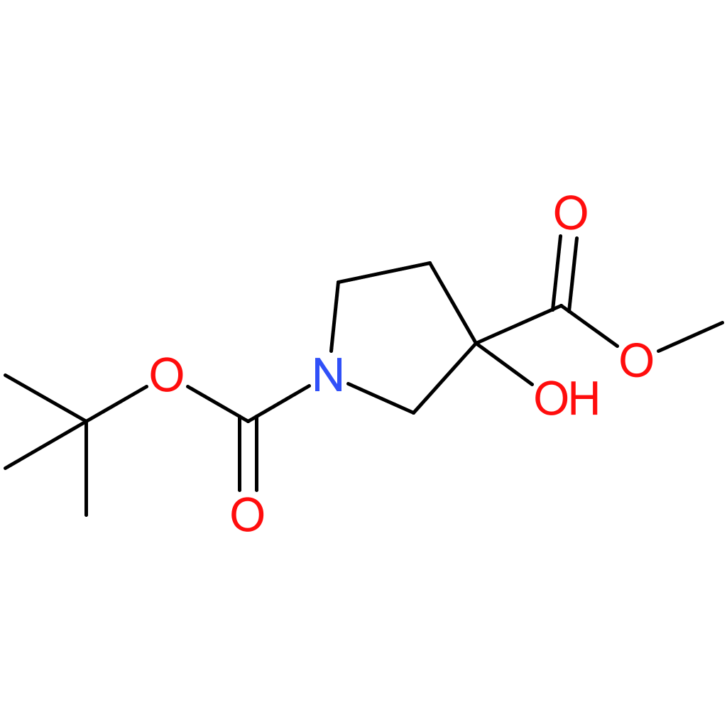 1-tert-butyl 3-methyl 3-hydroxypyrrolidine-1,3-dicarboxylate