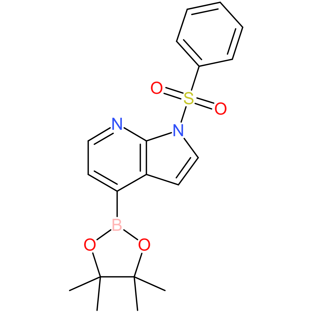 1-(benzenesulfonyl)-4-(tetramethyl-1,3,2-dioxaborolan-2-yl)-1H-pyrrolo[2,3-b]pyridine