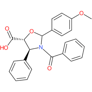 (4S,5R)-3-benzoyl-2-(4-methoxyphenyl)-4-phenyloxazolidine-5-carboxylic acid