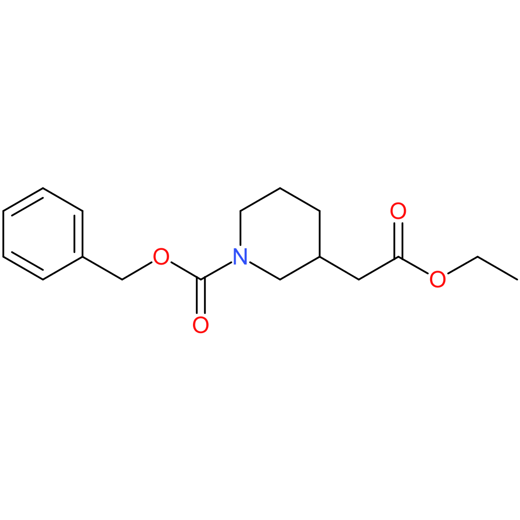 benzyl 3-(2-ethoxy-2-oxoethyl)piperidine-1-carboxylate