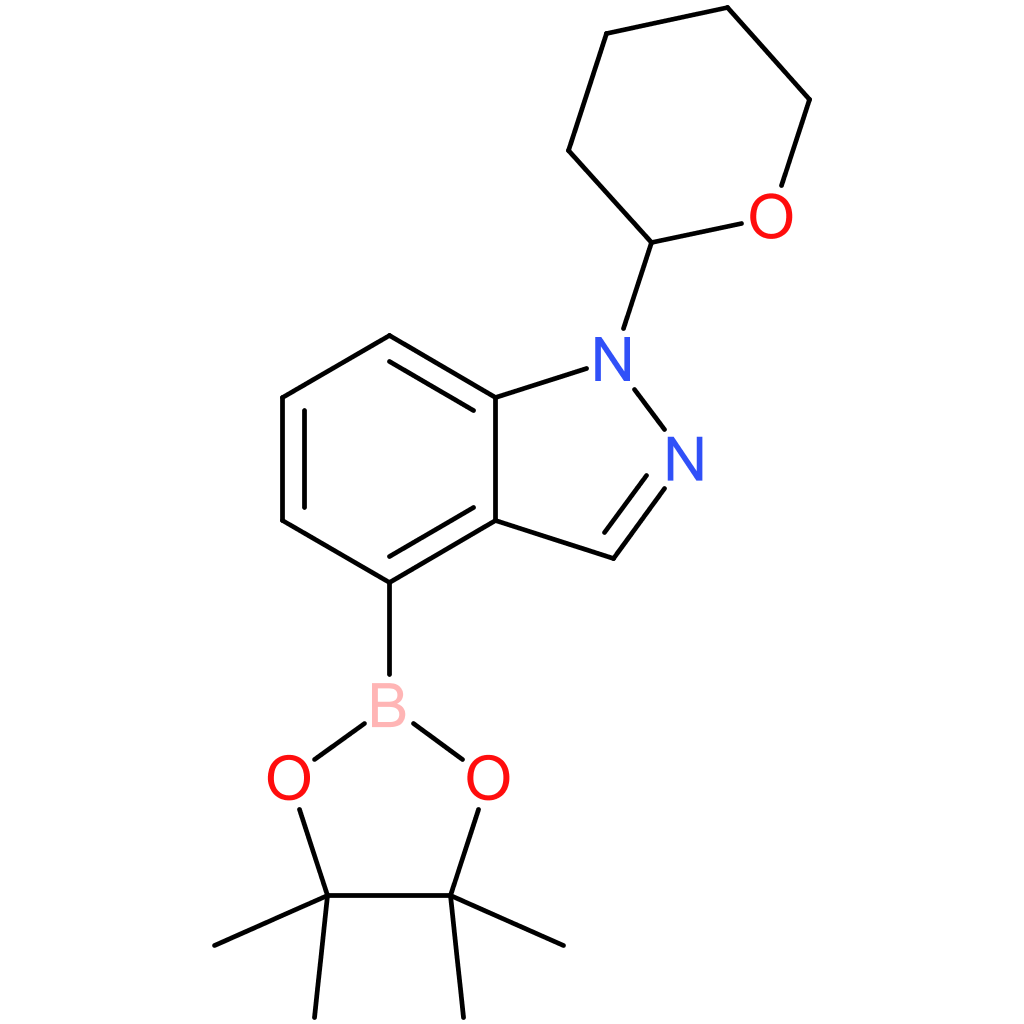 1-(oxan-2-yl)-4-(tetramethyl-1,3,2-dioxaborolan-2-yl)-1H-indazole