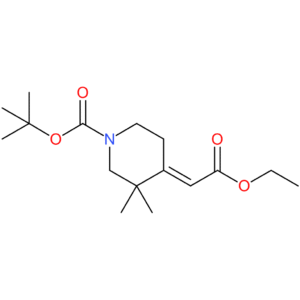 tert-butyl (4E)-4-(2-ethoxy-2-oxoethylidene)-3,3-dimethylpiperidine-1-carboxylate