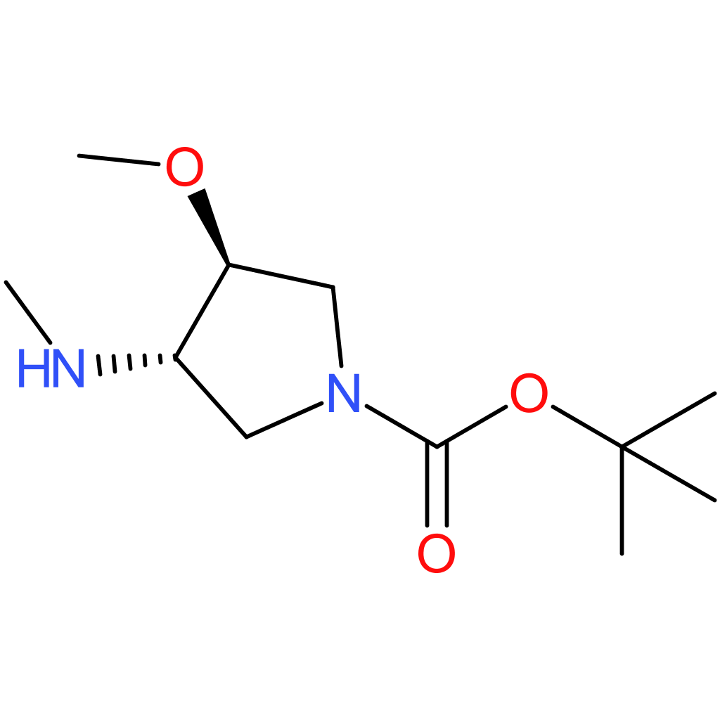 tert-butyl (3s,4s)-3-methoxy-4-(methylamino)pyrrolidine-1-carboxylate