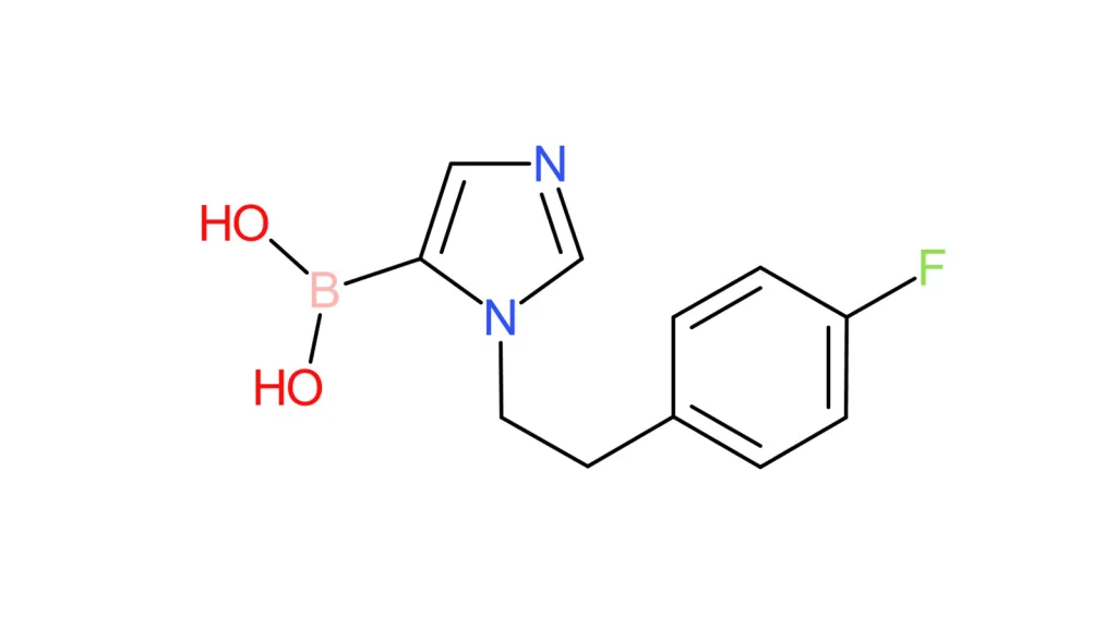 boronic acid b [1 [2 (4 fluorophenyl)ethyl] 1h imidazol 5 yl] coupling product for pharmaceutical research and advanced organic synthesis applications.